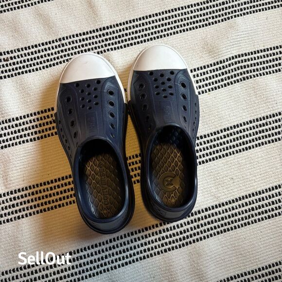 Converse Kids 4 unisex Chuck Taylor All Star Slip-On Sneakers Navy Size - Picture 8 of 11